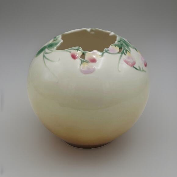 Franz Collection Sweet Pea Vase XP1891 Porcelain Floral, Hostess Christmas Gift - Picture 3 of 4